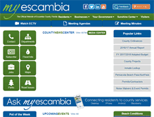 Tablet Screenshot of myescambia.com